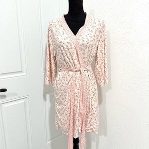 Laura Ashley Blush Floral Women's Robe S